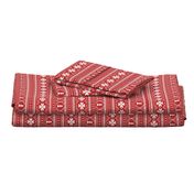 nordic christmas minimal sweater giftwrap holiday fabric red