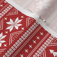 nordic christmas minimal sweater giftwrap holiday fabric red