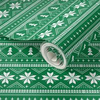 nordic christmas minimal sweater giftwrap holiday fabric green