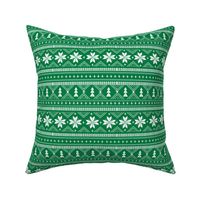 nordic christmas minimal sweater giftwrap holiday fabric green