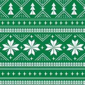 nordic christmas minimal sweater giftwrap holiday fabric green