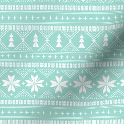 nordic christmas minimal sweater giftwrap holiday fabric icy blue