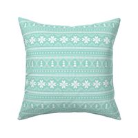 nordic christmas minimal sweater giftwrap holiday fabric icy blue