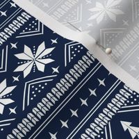 nordic christmas minimal sweater giftwrap holiday fabric navy