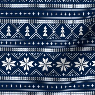 nordic christmas minimal sweater giftwrap holiday fabric navy