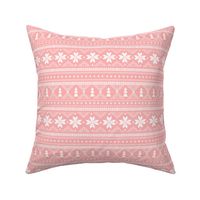 nordic christmas minimal sweater giftwrap holiday fabric pink