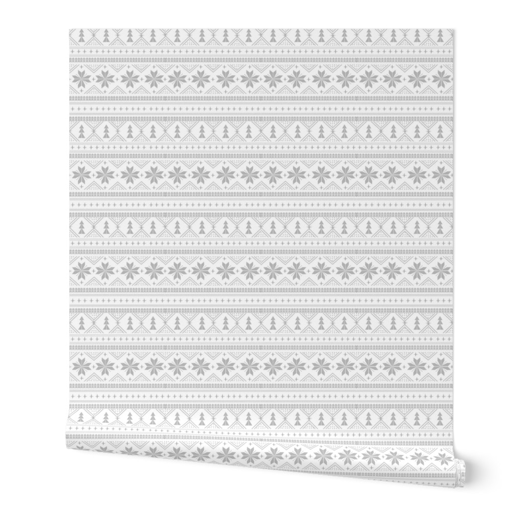 nordic christmas minimal sweater giftwrap holiday fabric grey