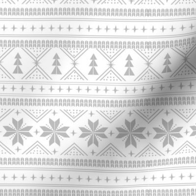 nordic christmas minimal sweater giftwrap holiday fabric grey