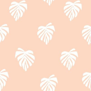 leaf // leaves tropical monstera plant palm springs vacation pastel pink
