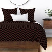 Six Inch Brown and Black Chevron Stripes