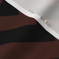 Six Inch Brown and Black Chevron Stripes