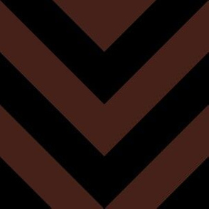 Six Inch Brown and Black Chevron Stripes