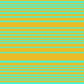 Lone Flower:Two-Tone Horizontal Stripes