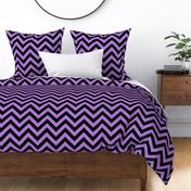 Six Inch Lavender Purple and Black Chevron Stripes
