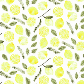Lemons & Rosemary - White