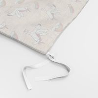 pegasus // magic unicorn shooting stars and rainbows nursery fabric pastel