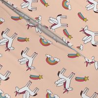 pegasus // magic unicorn shooting stars and rainbows nursery fabric pastel