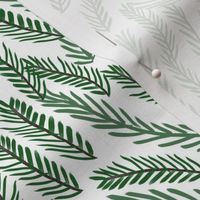 pine needles christmas tree fabric pattern minimal forest winter light