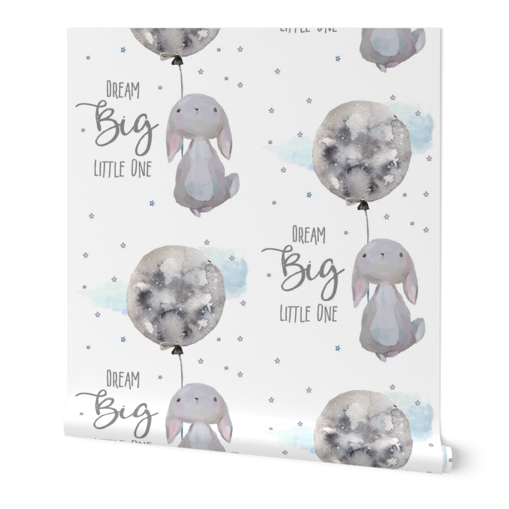 7" Dream Big Little One  Bunny with Quote