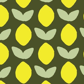 Stamped Lemon - Olive