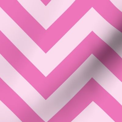 Six Inch Dark Pink and Light Pink Chevron Stripes