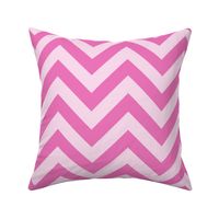 Six Inch Dark Pink and Light Pink Chevron Stripes