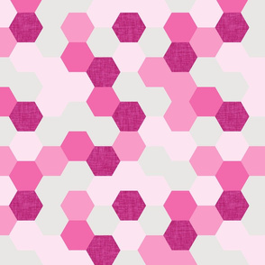 pink maui hexagons // pink