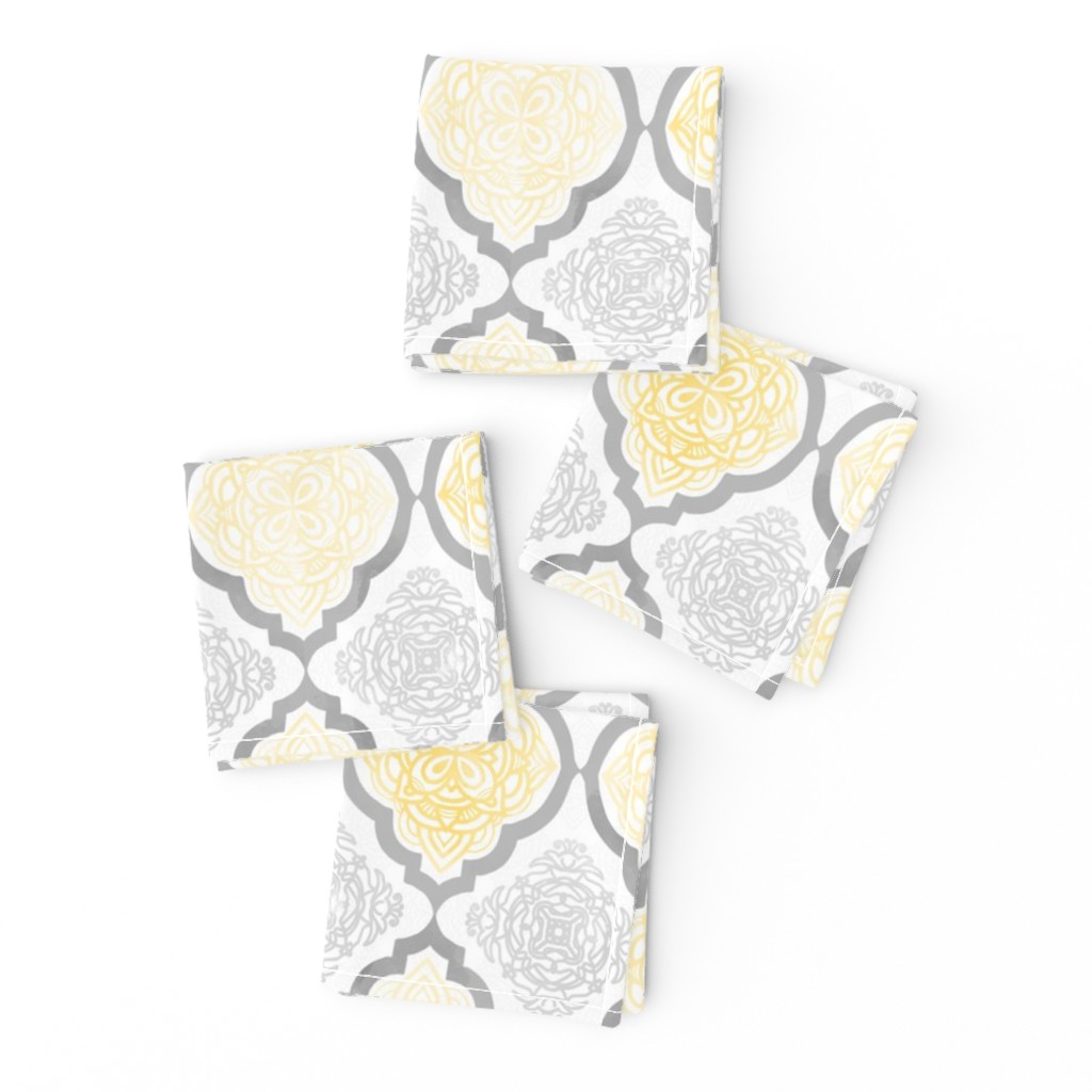 Intricate Quatrefoil (Yellow Colorway)