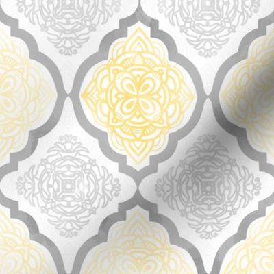 Intricate Quatrefoil (Yellow Colorway)