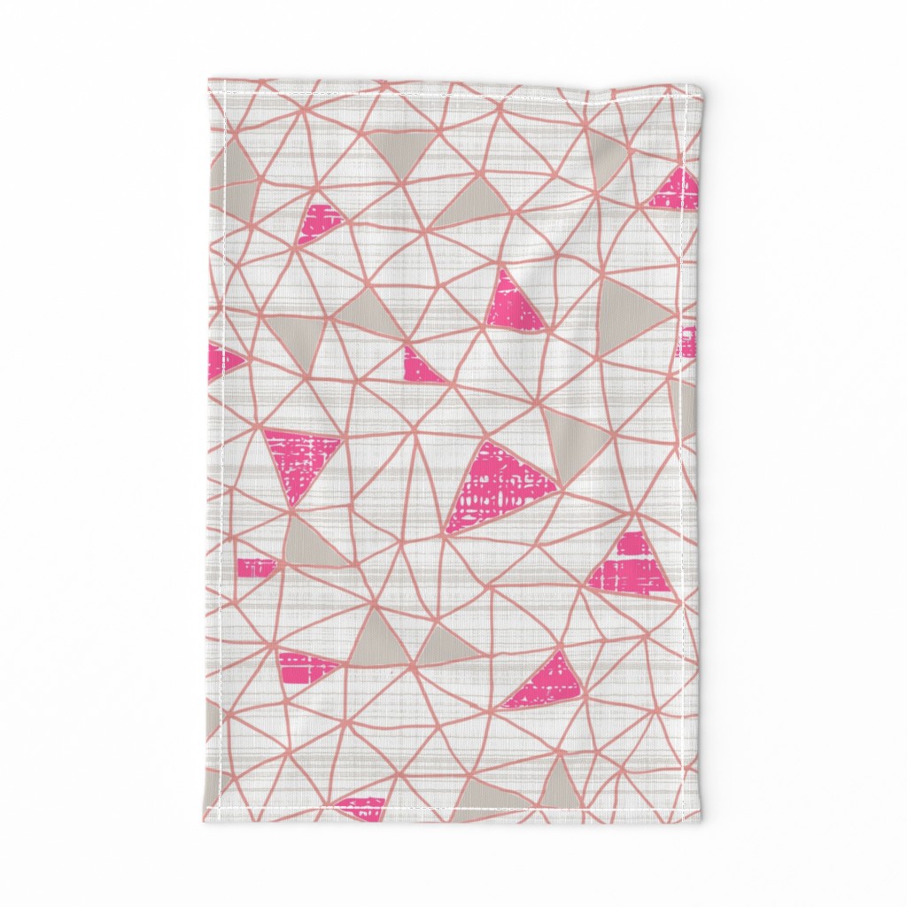 Magenta Gray geo grid