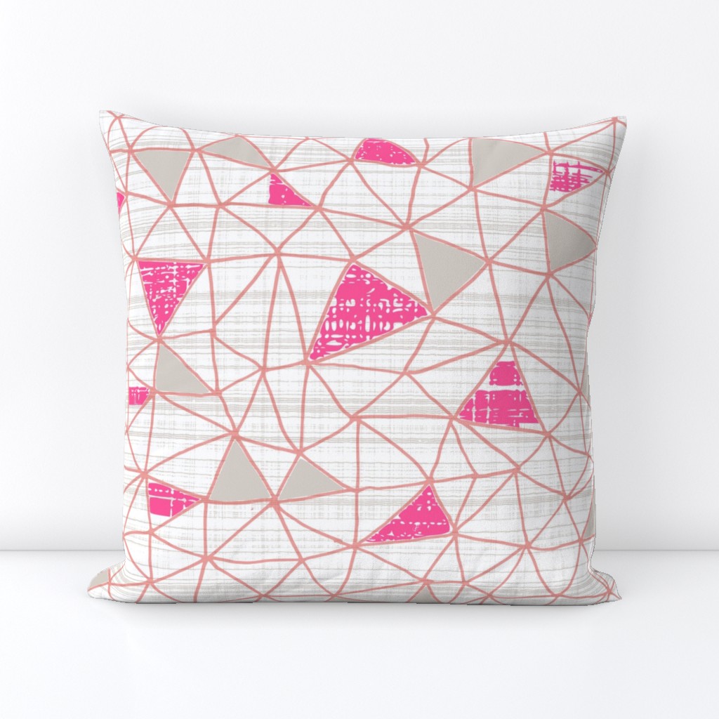 Magenta Gray geo grid