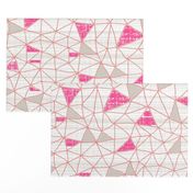 Magenta Gray geo grid