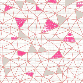 Magenta Gray geo grid