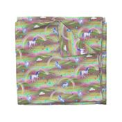 DREAMY UNICORN RAINBOW SWEETS CANDY sage green