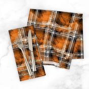 Orange Fall Grunge Plaid