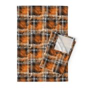 Orange Fall Grunge Plaid