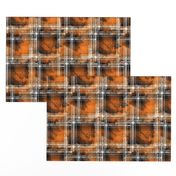 Orange Fall Grunge Plaid