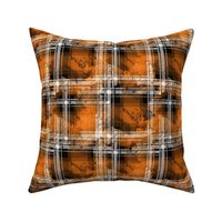 Orange Fall Grunge Plaid