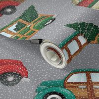 christmas cars and camper