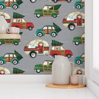 christmas cars and camper