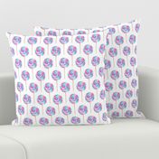 whirly pops -  purple and blue - lollipop fabric