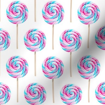 whirly pops -  purple and blue - lollipop fabric