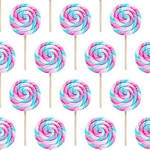 whirly pops -  purple and blue - lollipop fabric
