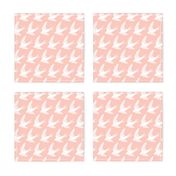 swallow // woodland bird nature animal swallows nursery fabric blush