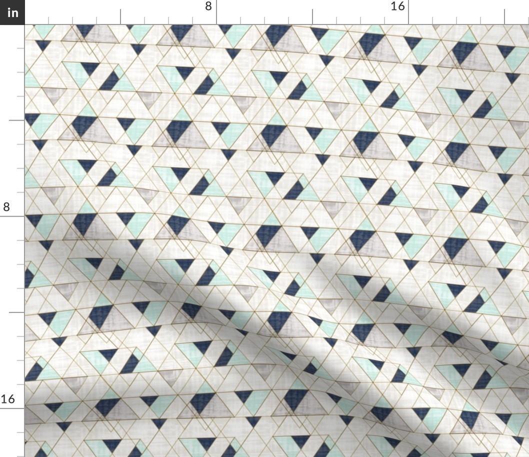 Mod Triangles S -Navy Mint