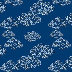 Navy Geo Clouds