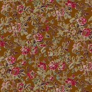 French Rose Tapestry Chestnut