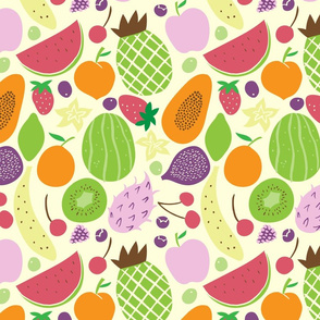 fruits pattern light