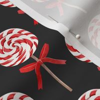 whirly pop - Christmas v2 red and white on dark grey
