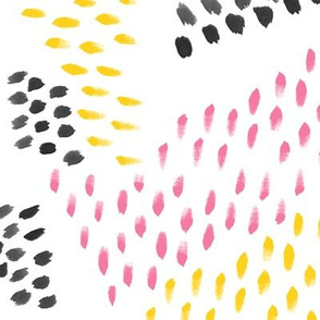Pink Lemonade Abstract Watercolor Brush Strokes